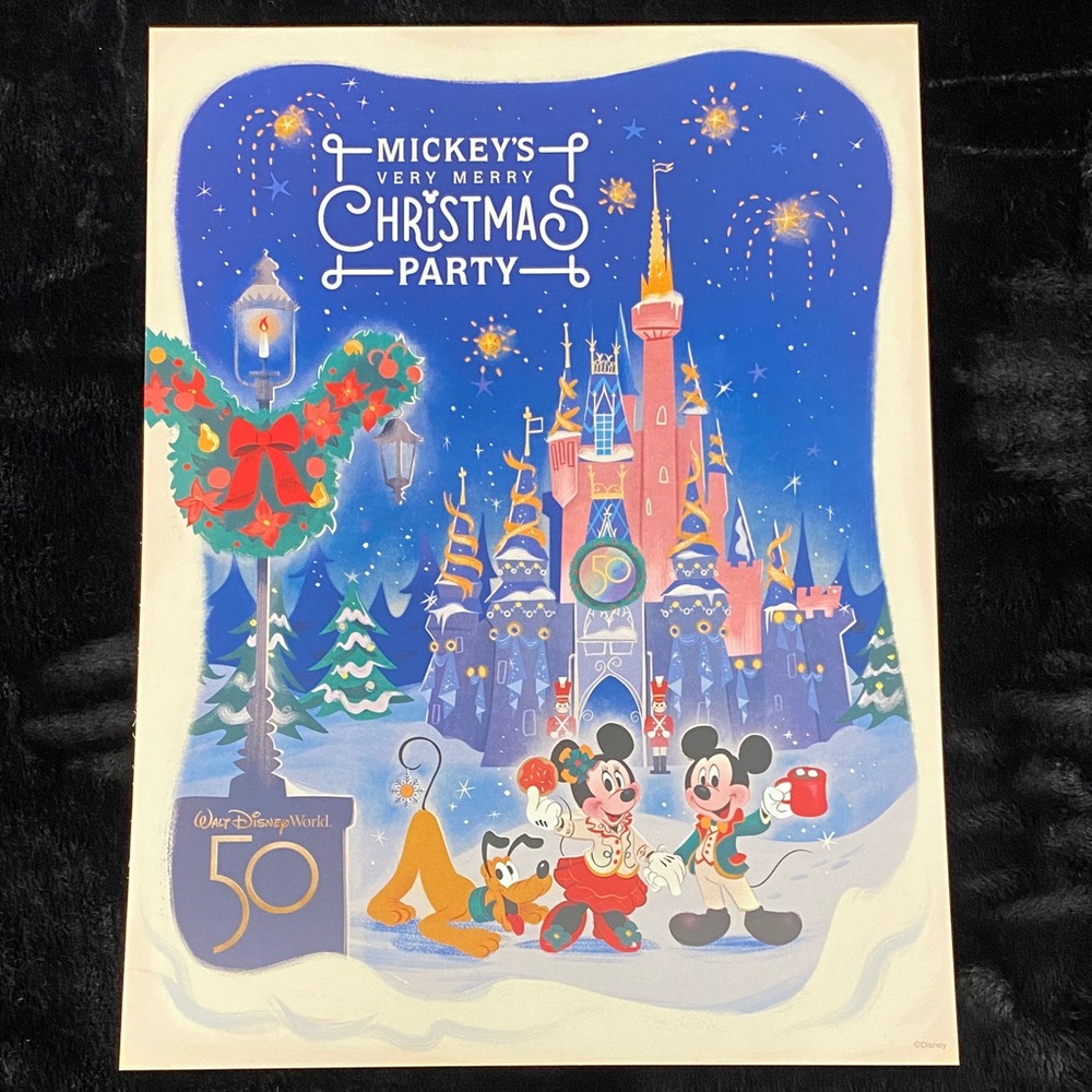 Disney World 50th Mickeys Very Merry Christmas Party print